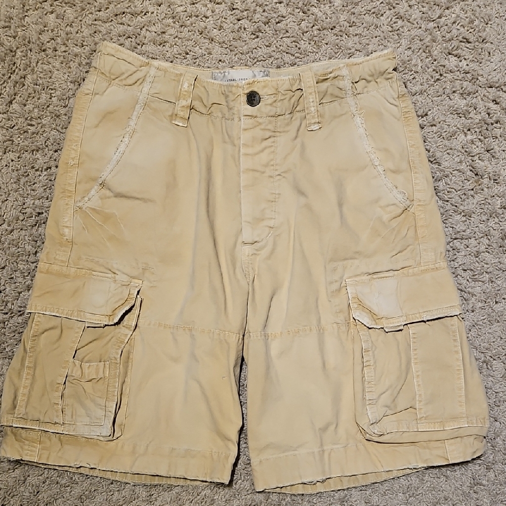 Abercrombie & Fitch Beige Vintage Cargo Shorts